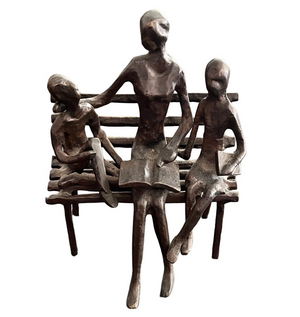 Zylstran Handmade Figurine/Sculpture ~ Mother & Children Sculpture